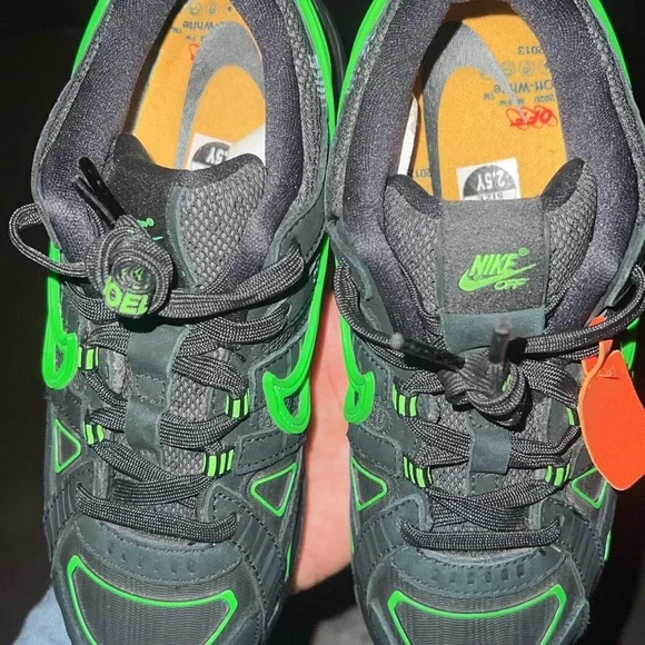 Rubber green off white Nikes